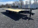 Premier 8.5 x 24 deckover equipment trailer with slide out ramps