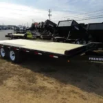 Premier 8.5 x 18 deckover equipment trailer with slide-out ramps
