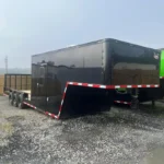 2024 Quality Cargo Gooseneck Hybrid Enclosed Trailer 8.5x34 with 18 foot deck and 16 foot enclosed cargo area for sale at TrailerWorld