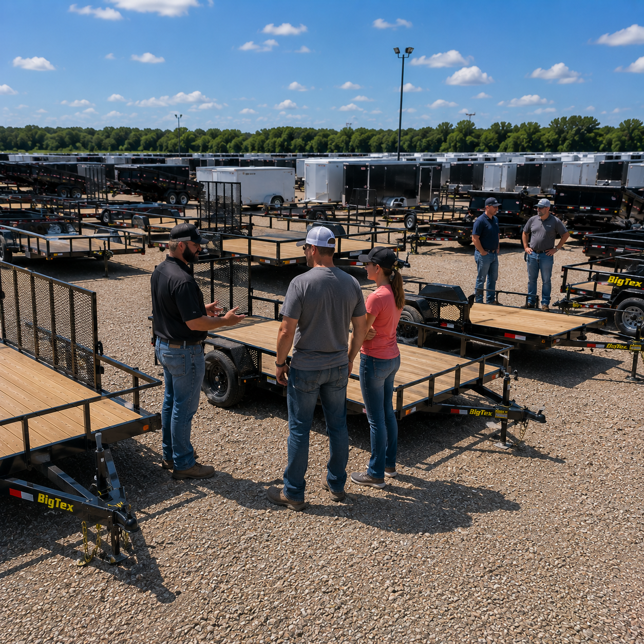 TrailerWorld trailer dealership with utility, cargo and equipment trailers for sale